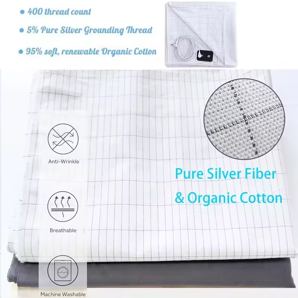 Earthing Bed Sheet Flat Sheet  - đánh giá và giá Health Wellness Uk