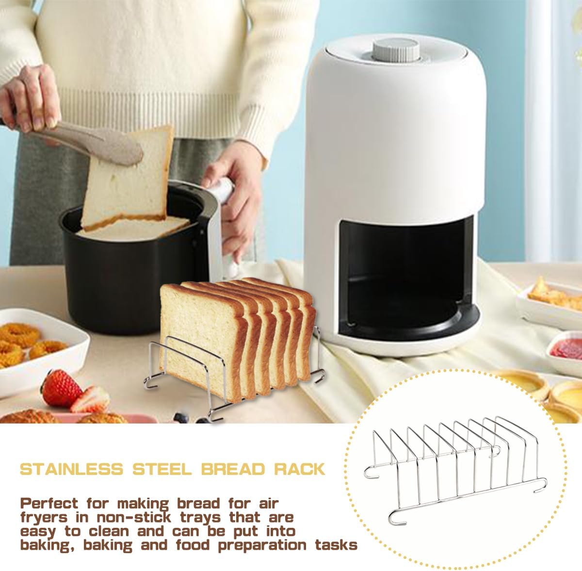 1Pcs Stainless Steel Toast Bre - đánh giá và giá Health Wellness Items
